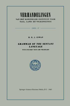 Cowan |  Grammar of the Sentani Language | Buch |  Sack Fachmedien