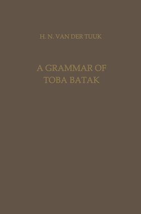  A Grammar of Toba Batak | Buch |  Sack Fachmedien