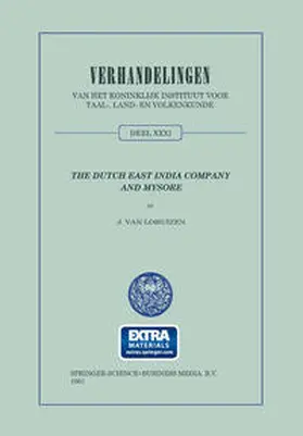 van Lohuizen |  The Dutch East India Company and Mysore, 1762–1790 | eBook | Sack Fachmedien