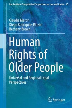 Martin / Brown / Rodríguez-Pinzón |  Human Rights of Older People | Buch |  Sack Fachmedien