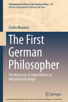 Muratori | The First German Philosopher | E-Book | sack.de