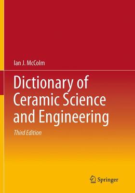 McColm |  Dictionary of Ceramic Science and Engineering | Buch |  Sack Fachmedien