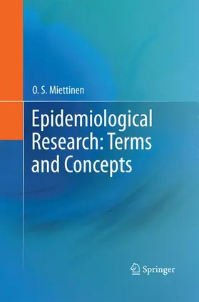 Miettinen |  Epidemiological Research: Terms and Concepts | Buch |  Sack Fachmedien