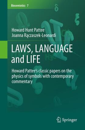 Raczaszek-Leonardi / Pattee / Raczaszek-Leonardi |  LAWS, LANGUAGE and LIFE | Buch |  Sack Fachmedien