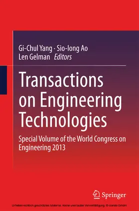 Yang / Ao / Gelman | Transactions on Engineering Technologies | E-Book | sack.de