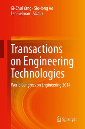 Yang / Gelman / Ao |  Transactions on Engineering Technologies | Buch |  Sack Fachmedien