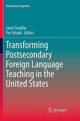 Urlaub / Swaffar |  Transforming Postsecondary Foreign Language Teaching in the United States | Buch |  Sack Fachmedien