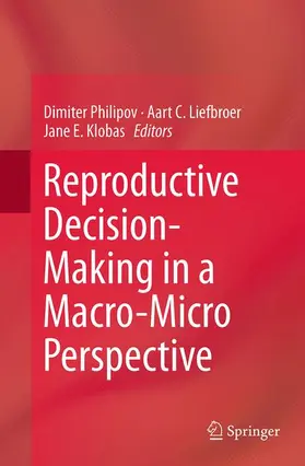 Philipov / Klobas / Liefbroer |  Reproductive Decision-Making in a Macro-Micro Perspective | Buch |  Sack Fachmedien