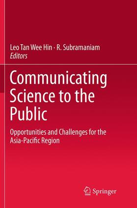 Subramaniam / Tan Wee Hin |  Communicating Science to the Public | Buch |  Sack Fachmedien