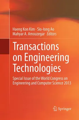 Kim / Amouzegar / Ao |  Transactions on Engineering Technologies | Buch |  Sack Fachmedien