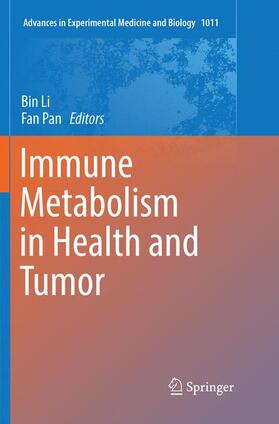Pan / Li |  Immune Metabolism in Health and Tumor | Buch |  Sack Fachmedien