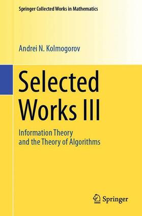 Kolmogorov / Shiryaev |  Selected Works III | Buch |  Sack Fachmedien