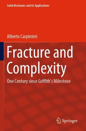 Carpinteri |  Fracture and Complexity | Buch |  Sack Fachmedien