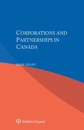 Gillen |  Corporations and Partnerships in Canada | Buch |  Sack Fachmedien