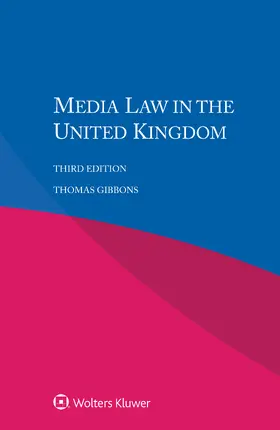 Gibbons |  Media Law in the United Kingdom | Buch |  Sack Fachmedien