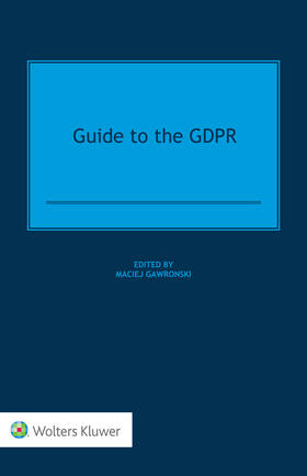 Gawronski |  Guide to the Gdpr | Buch |  Sack Fachmedien