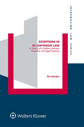 Rendas |  Exceptions in EU Copyright Law | Buch |  Sack Fachmedien