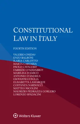 Onida / Amico / Nardocci |  Constitutional Law in Italy | Buch |  Sack Fachmedien