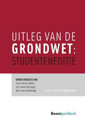 Hirsch Ballin / Janse de Jonge / Leenknegt |  Uitleg van de Grondwet: Studenteneditie | Buch |  Sack Fachmedien