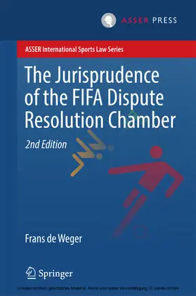 de Weger |  The Jurisprudence of the FIFA Dispute Resolution Chamber | eBook | Sack Fachmedien