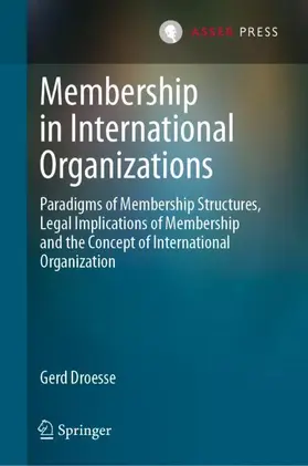 Droesse |  Membership in International Organizations | Buch |  Sack Fachmedien