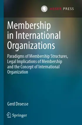 Droesse |  Membership in International Organizations | Buch |  Sack Fachmedien