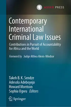 Sendze / Adeboyejo / Morrison |  Contemporary International Criminal Law Issues | eBook | Sack Fachmedien