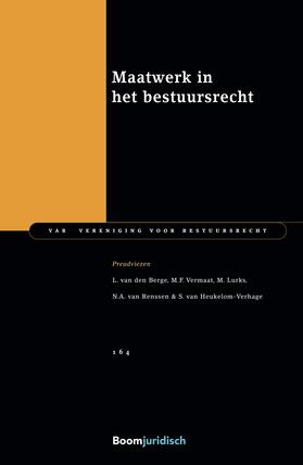 Berge / Vermaat / Lurks |  Maatwerk in het bestuursrecht | Buch |  Sack Fachmedien