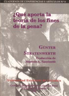 Stratenwerth |  ¿Qué aporta la teoría de los fines de la pena? | eBook | Sack Fachmedien