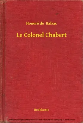 Balzac |  Le Colonel Chabert | eBook | Sack Fachmedien