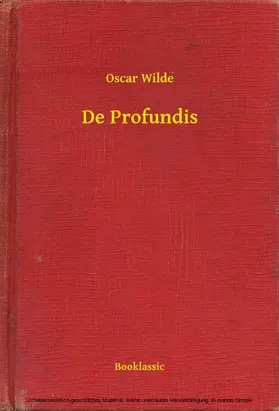 Wilde |  De Profundis | eBook | Sack Fachmedien