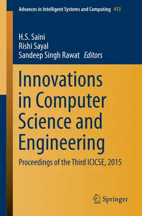 Saini / Rawat / Sayal |  Innovations in Computer Science and Engineering | Buch |  Sack Fachmedien