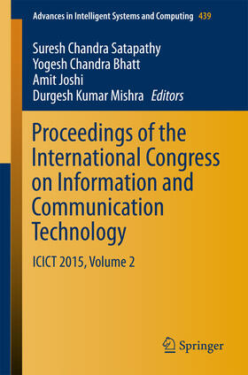 Satapathy / Bhatt / Joshi |  Proceedings of the International Congress on Information and Communication Technology | eBook | Sack Fachmedien