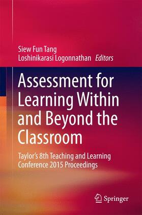 Logonnathan / Tang |  Assessment for Learning Within and Beyond the Classroom | Buch |  Sack Fachmedien