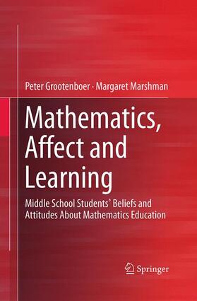 Marshman / Grootenboer |  Mathematics, Affect and Learning | Buch |  Sack Fachmedien