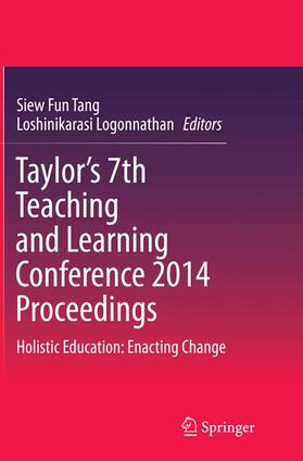 Logonnathan / Tang |  Taylor¿s 7th Teaching and Learning Conference 2014 Proceedings | Buch |  Sack Fachmedien