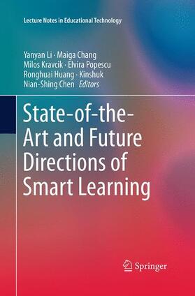 Li / Chang / Kravcik |  State-of-the-Art and Future Directions of Smart Learning | Buch |  Sack Fachmedien