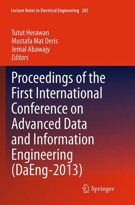 Herawan / Abawajy / Deris |  Proceedings of the First International Conference on Advanced Data and Information Engineering (DaEng-2013) | Buch |  Sack Fachmedien