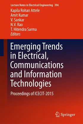 Attele / Kumar / Sankar |  Emerging Trends in Electrical, Communications and Information Technologies | eBook | Sack Fachmedien