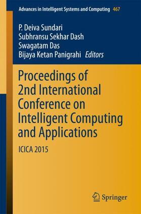 Deiva Sundari / Panigrahi / Dash |  Proceedings of 2nd International Conference on Intelligent Computing and Applications | Buch |  Sack Fachmedien