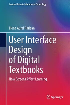 Railean |  User Interface Design of Digital Textbooks | Buch |  Sack Fachmedien