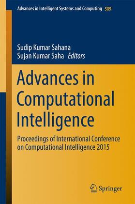 Saha / Sahana |  Advances in Computational Intelligence | Buch |  Sack Fachmedien