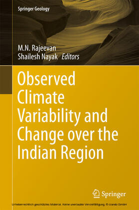 Rajeevan / Nayak |  Observed Climate Variability and Change over the Indian Region | eBook | Sack Fachmedien