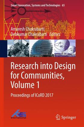 Chakrabarti | Research into Design for Communities, Volume 1 | Buch | 978-981-10-3517-3 | sack.de