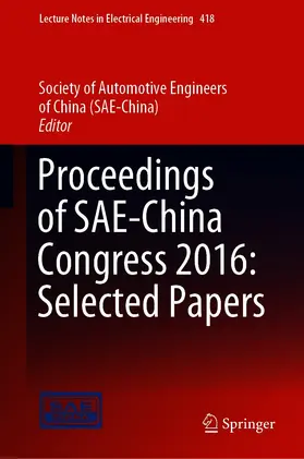 China Society of Automotive Engineers / China |  Proceedings of SAE-China Congress 2016: Selected Papers | eBook | Sack Fachmedien