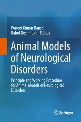 Deshmukh / Bansal |  Animal Models of Neurological Disorders | Buch |  Sack Fachmedien