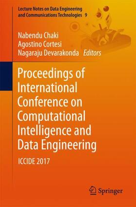 Chaki / Devarakonda / Cortesi |  Proceedings of International Conference on Computational Intelligence and Data Engineering | Buch |  Sack Fachmedien