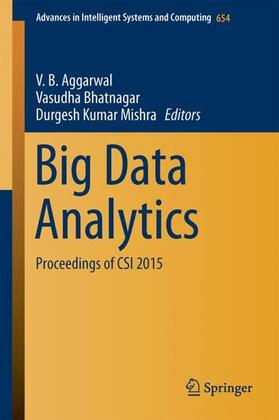Aggarwal / Mishra / Bhatnagar |  Big Data Analytics | Buch |  Sack Fachmedien