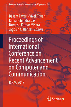 Tiwari / Das / Mishra |  Proceedings of International Conference on Recent Advancement on Computer and Communication | eBook | Sack Fachmedien