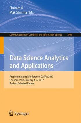 Sharma / R |  Data Science Analytics and Applications | Buch |  Sack Fachmedien